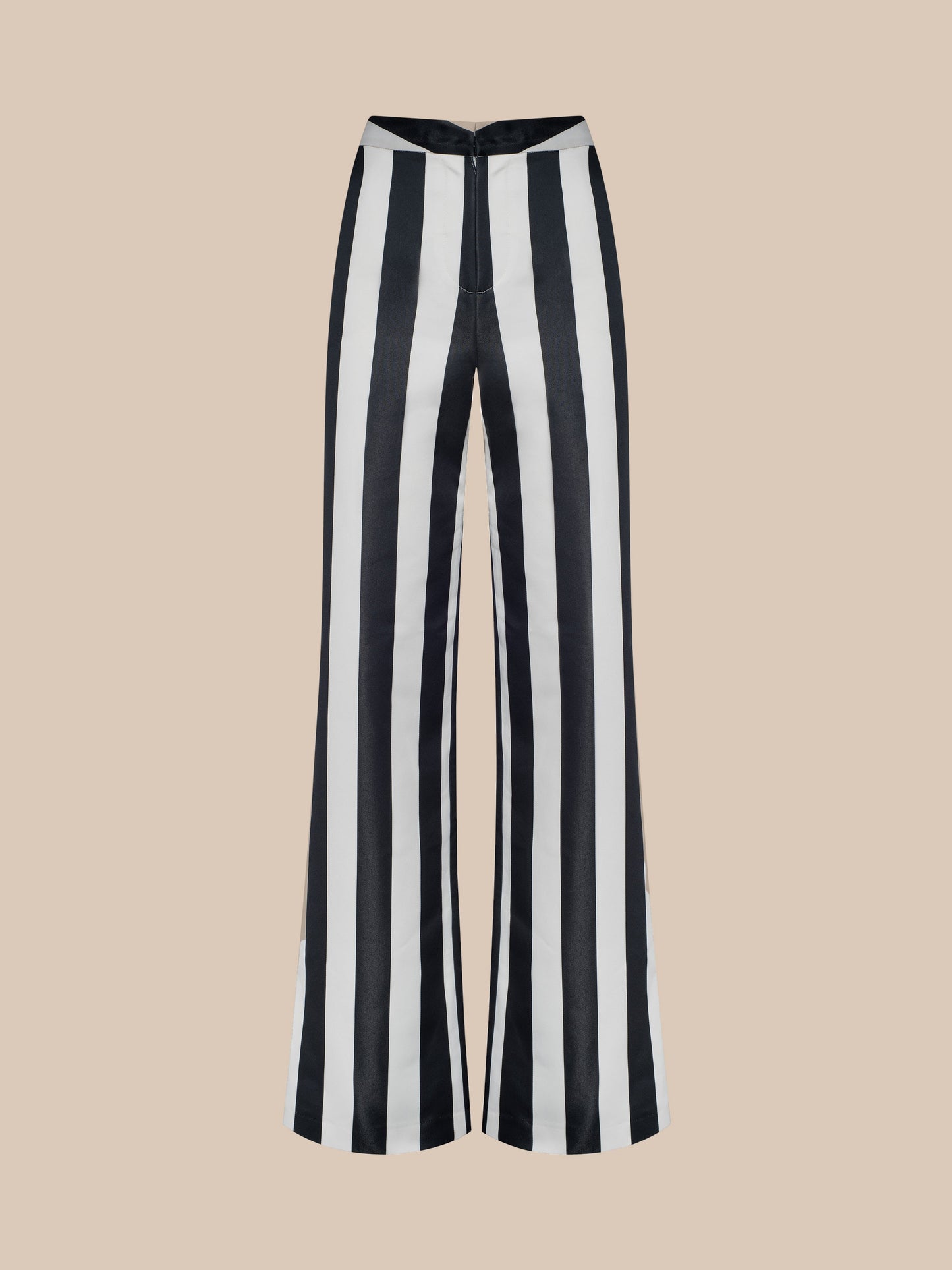 Livvy Satin Straight-Leg Trouser