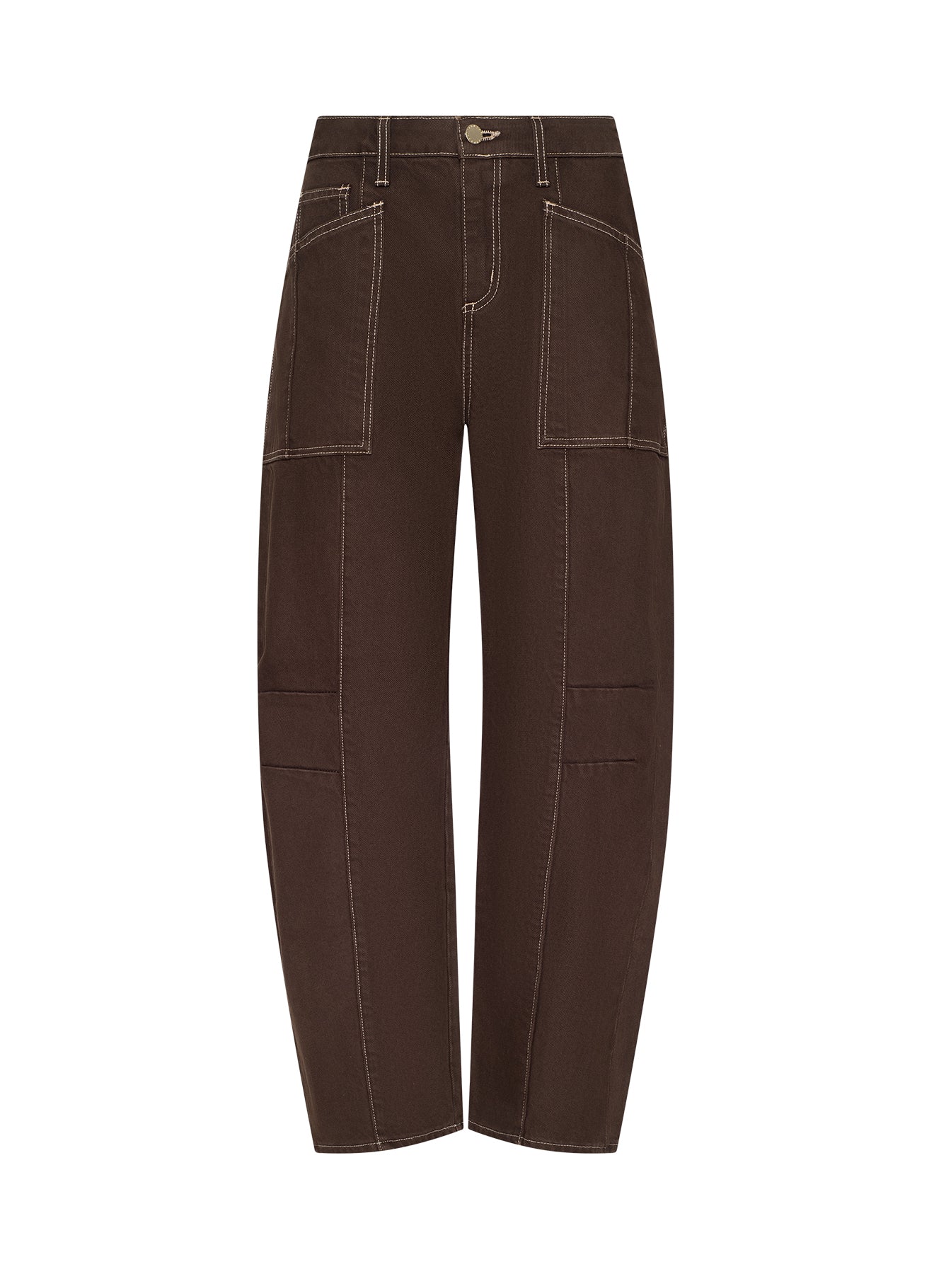 Cody Cropped Barrel-Leg Jean