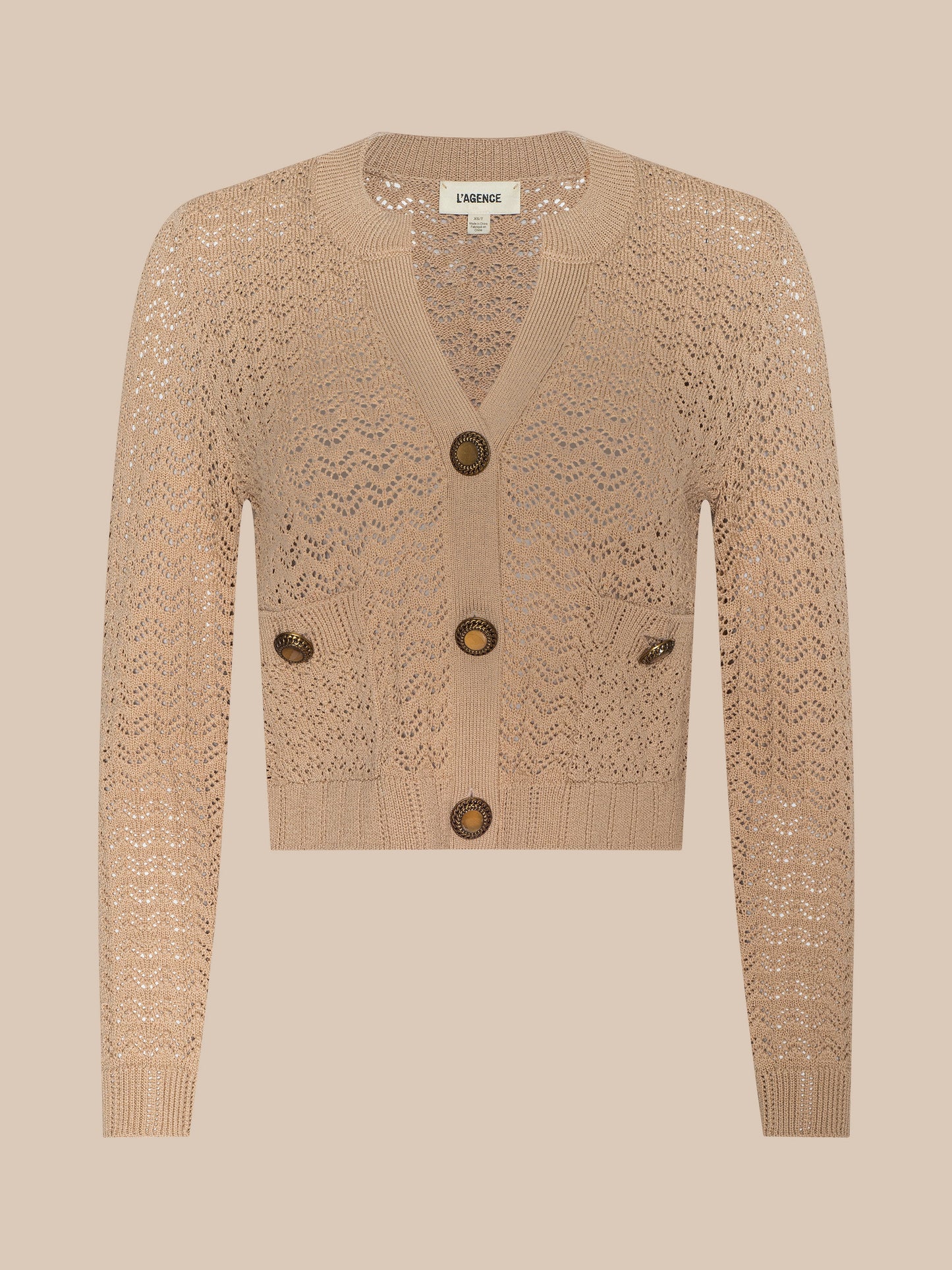 Orla Pointelle Knit Cardigan