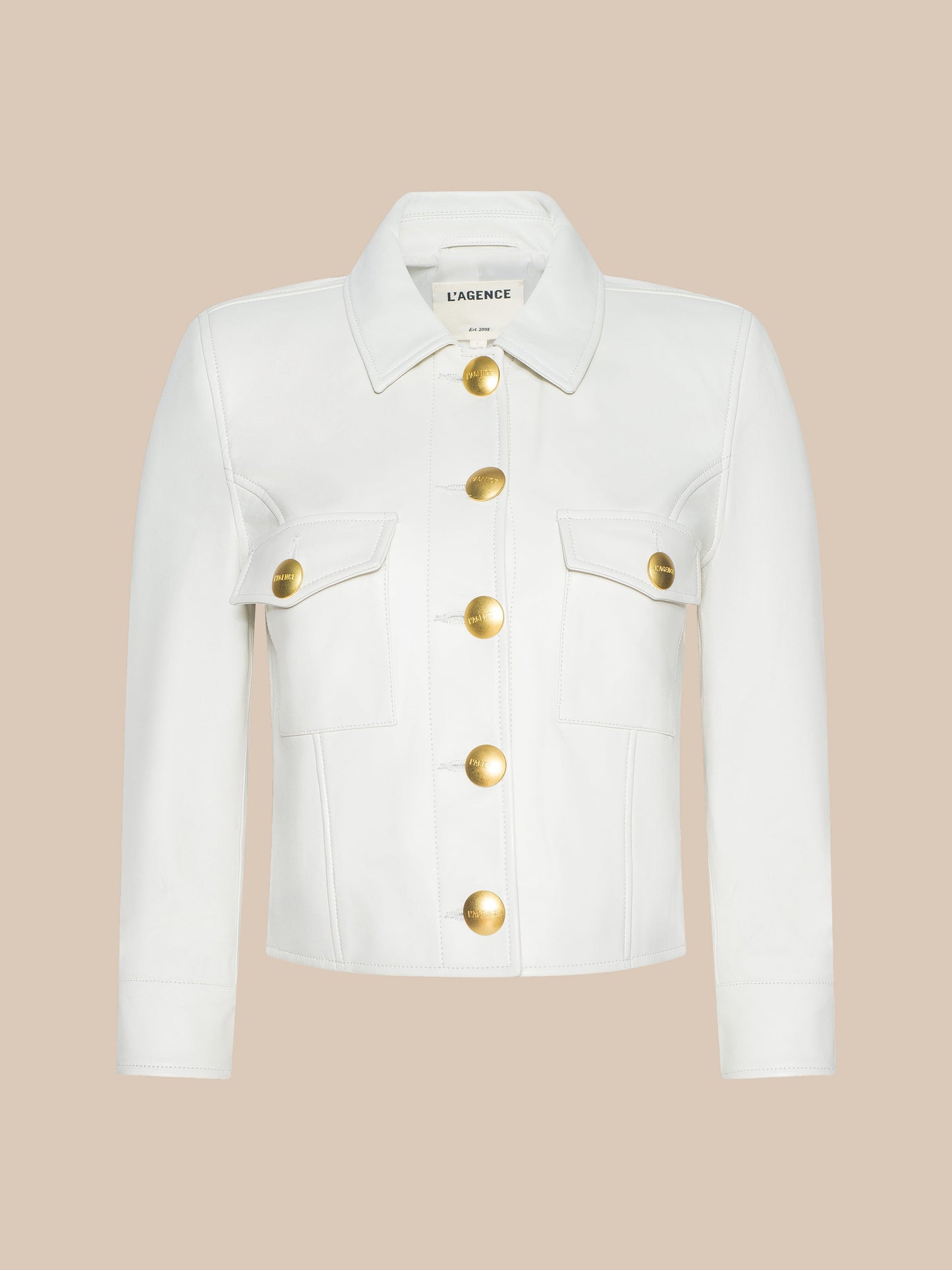 Kumi Cropped Leather Jacket