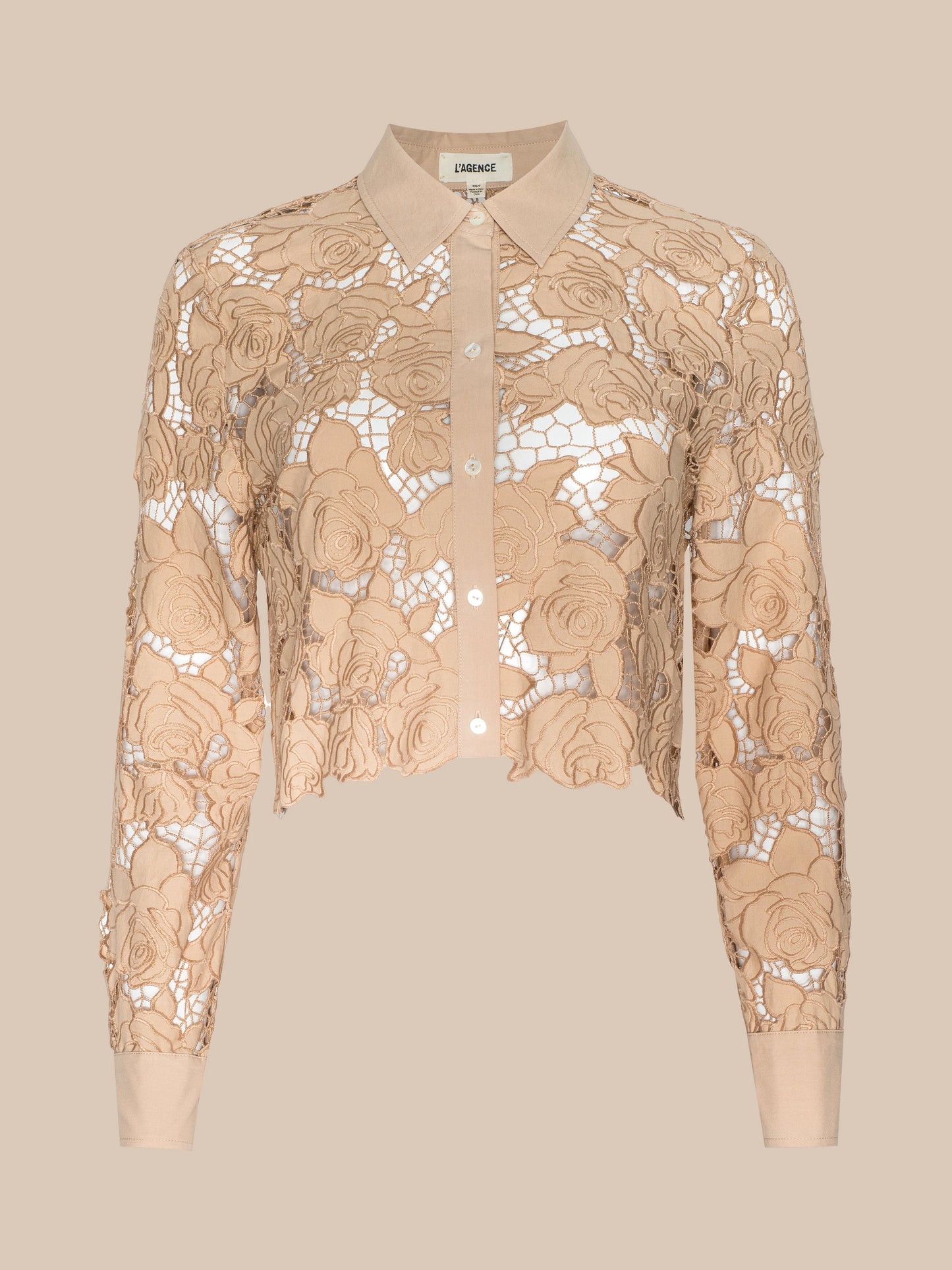 Seychelle Cropped Eyelet Blouse
