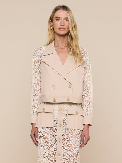 Novelle Lace Trench