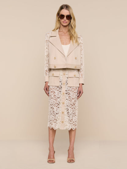 Novelle Lace Trench