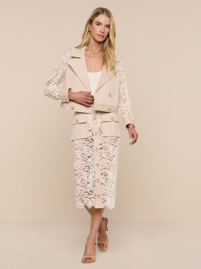 Novelle Lace Trench