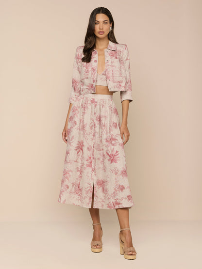 Eda Cropped Linen Jacket