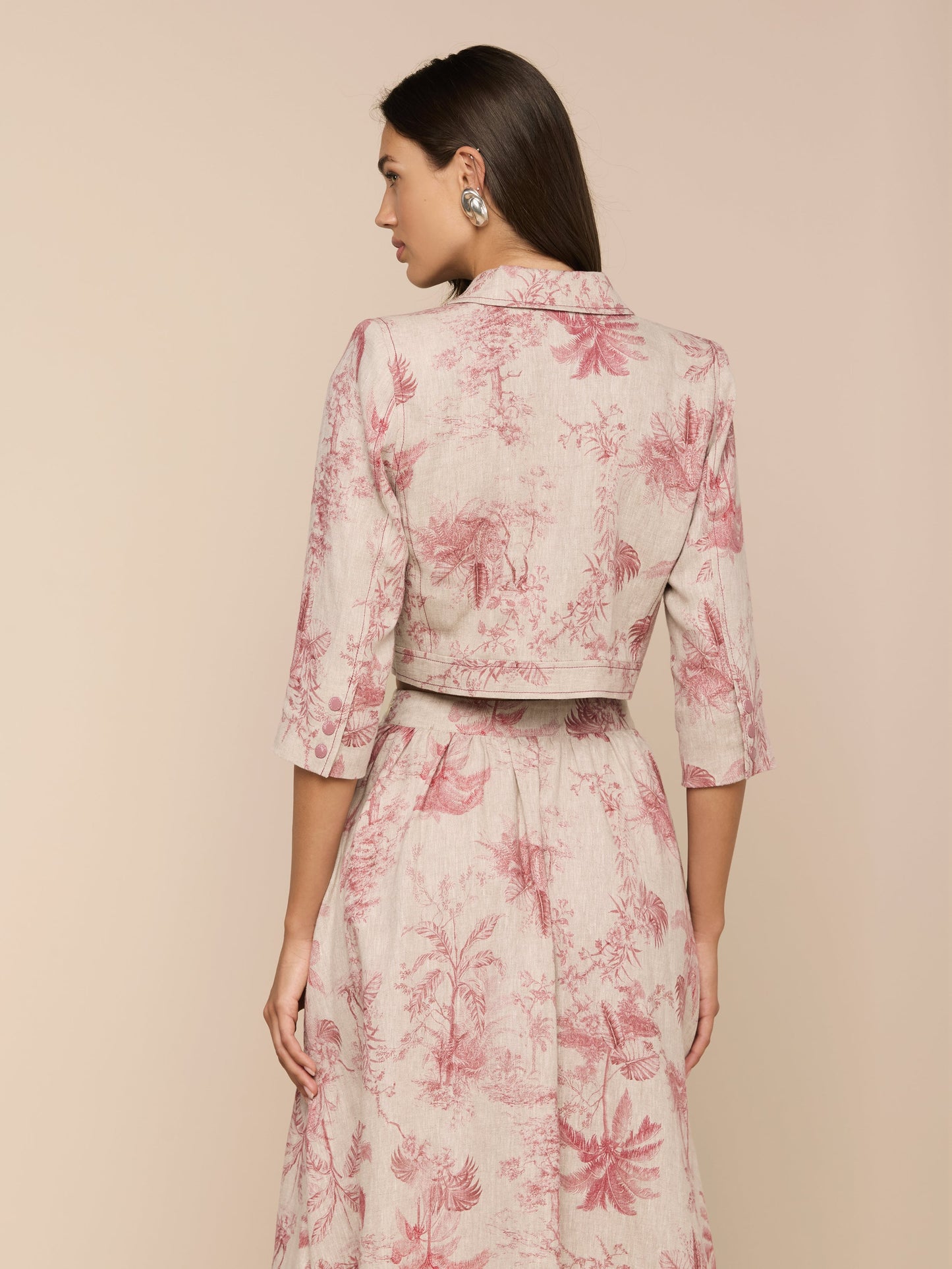 Eda Cropped Linen Jacket