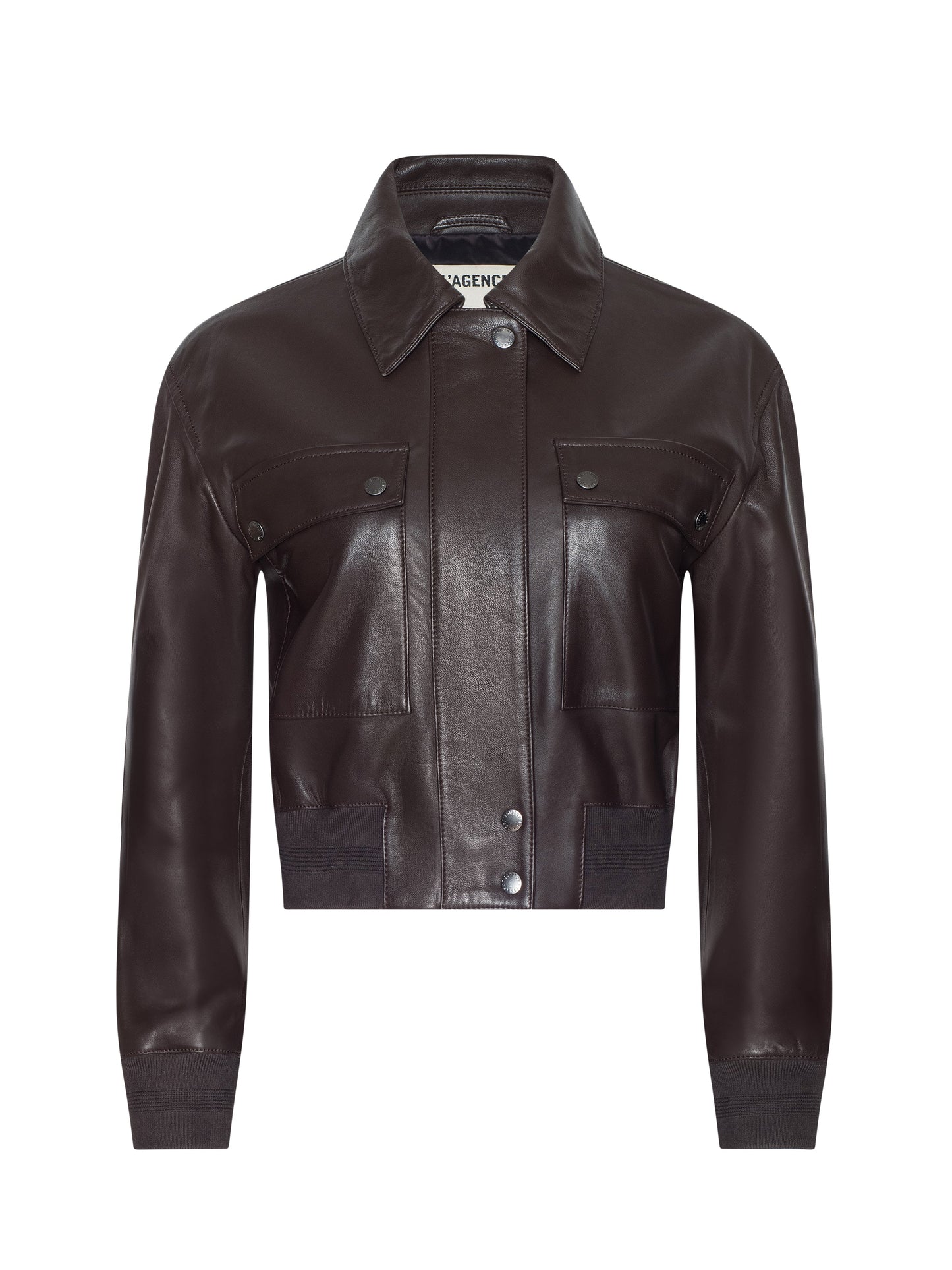 Clotilde Leather Bomber Jacket