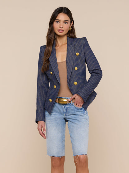 Solar Pinstriped Blazer