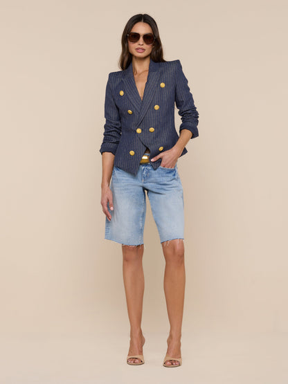 Solar Pinstriped Blazer