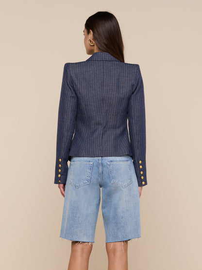 Solar Pinstriped Blazer
