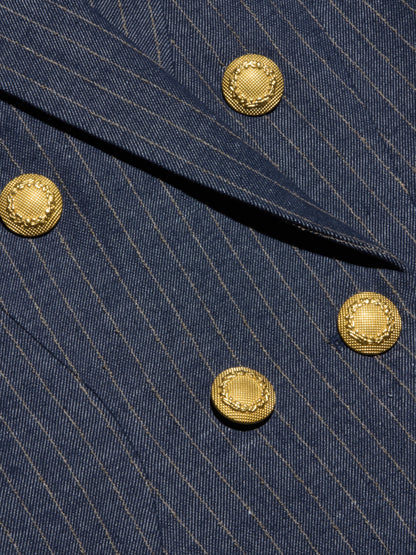 Solar Pinstriped Blazer