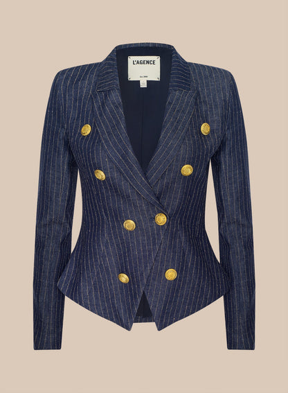 Solar Pinstriped Blazer