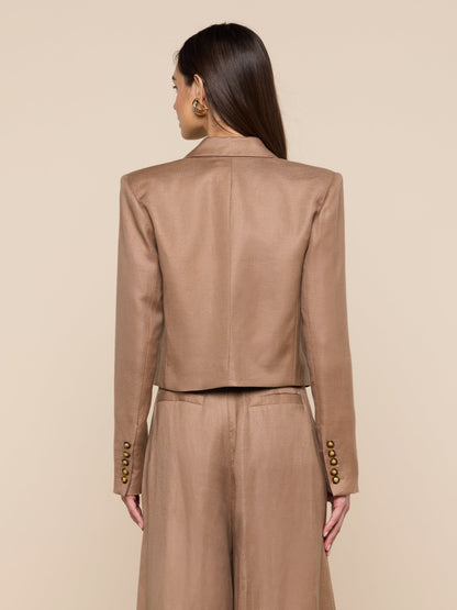 Lila Linen-Blend Blazer