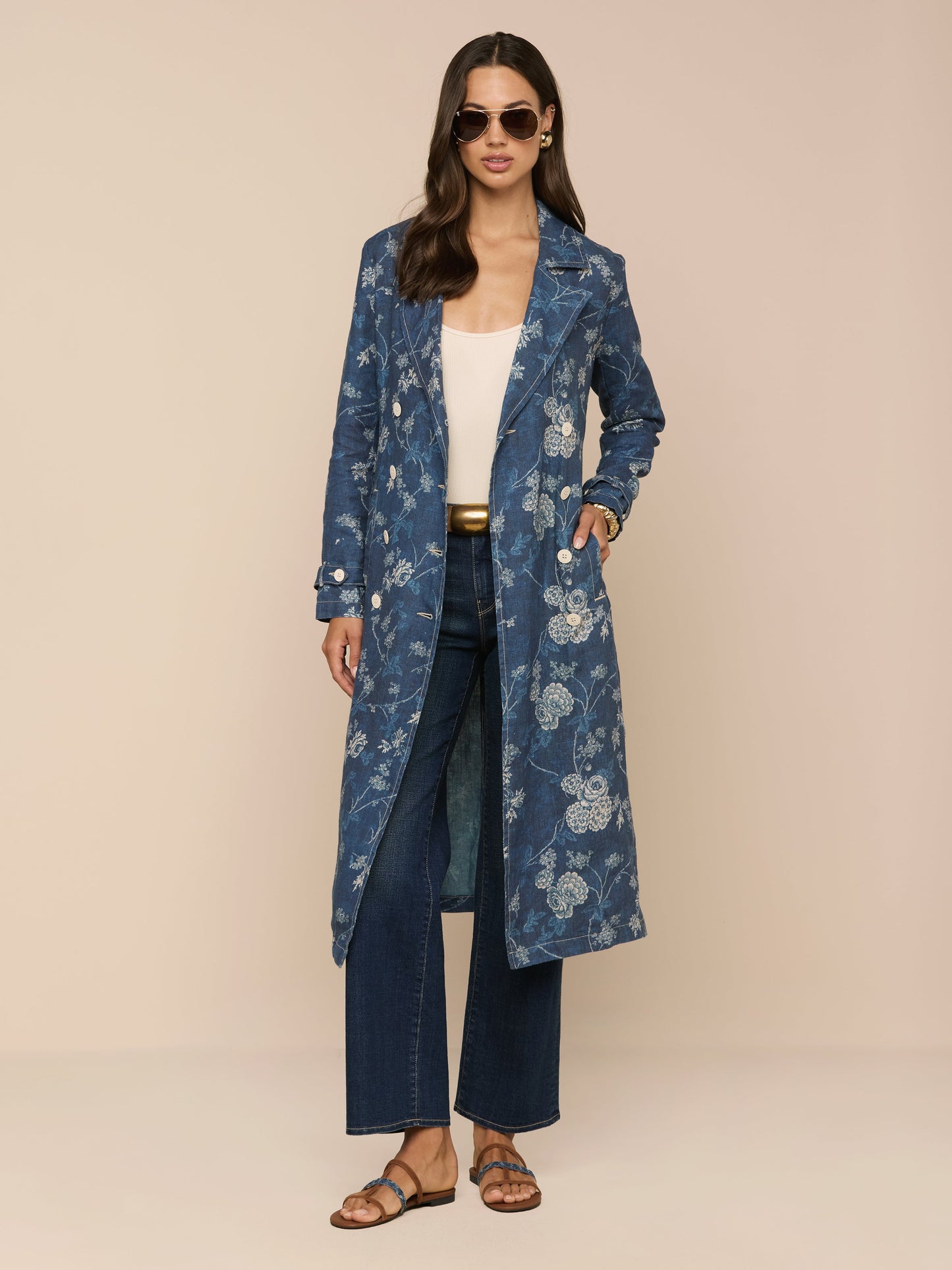 Bradley Linen Trench Coat
