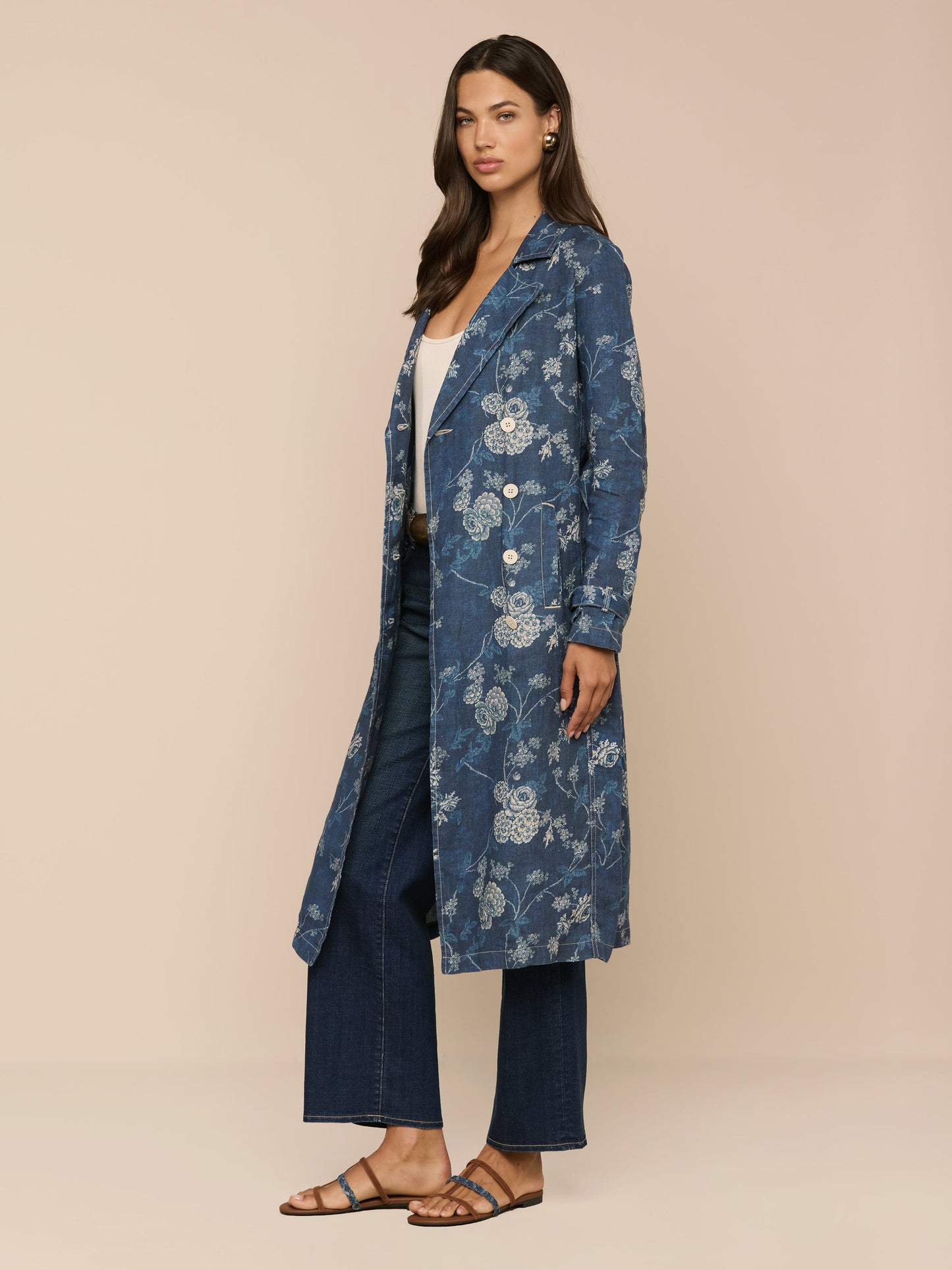 Bradley Linen Trench Coat