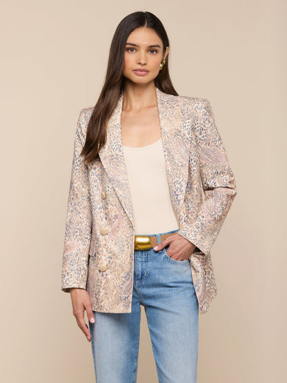 Cambrie Oversized Linen-Blend Blazer