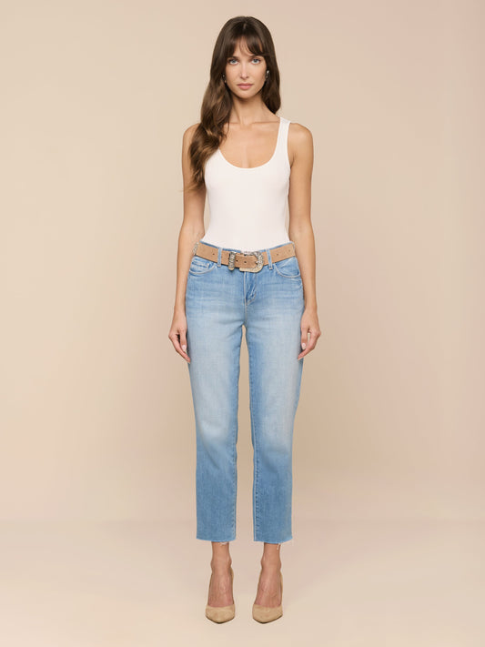 Sada Cropped Slim-Leg Jean