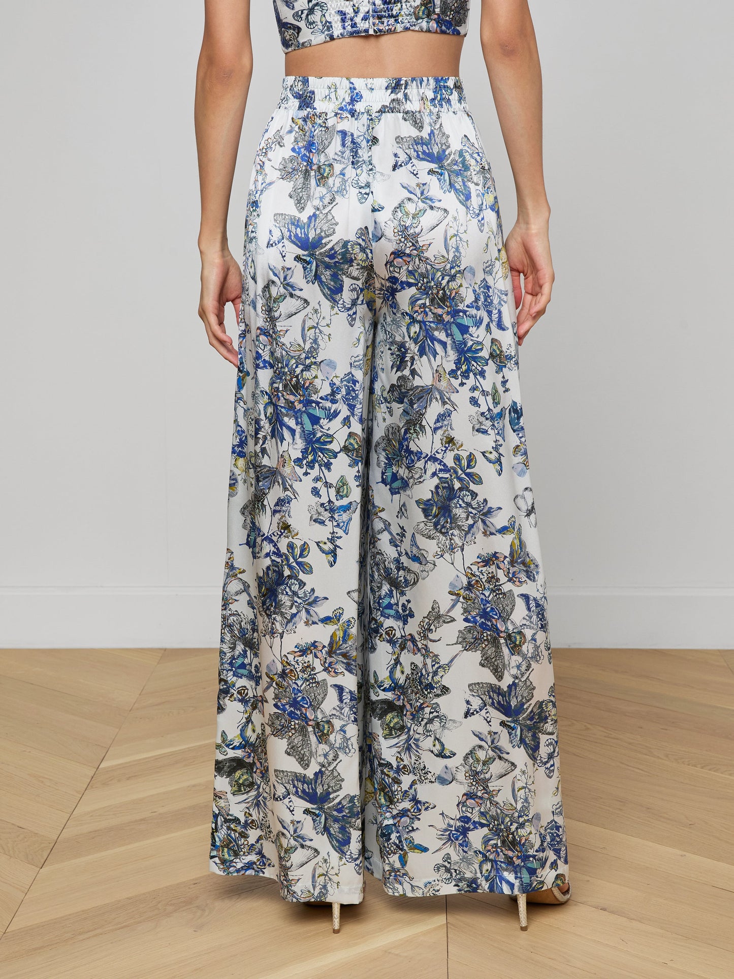 Lillian Silk Wide-Leg Pant