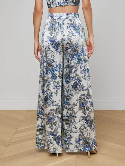 Lillian Silk Wide-Leg Pant
