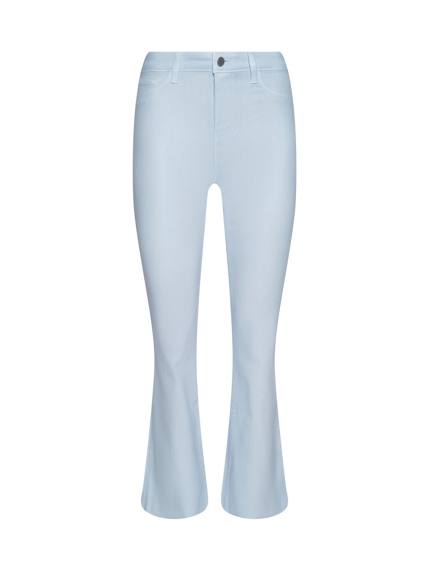 Kendra Coated Cropped Flare Jean
