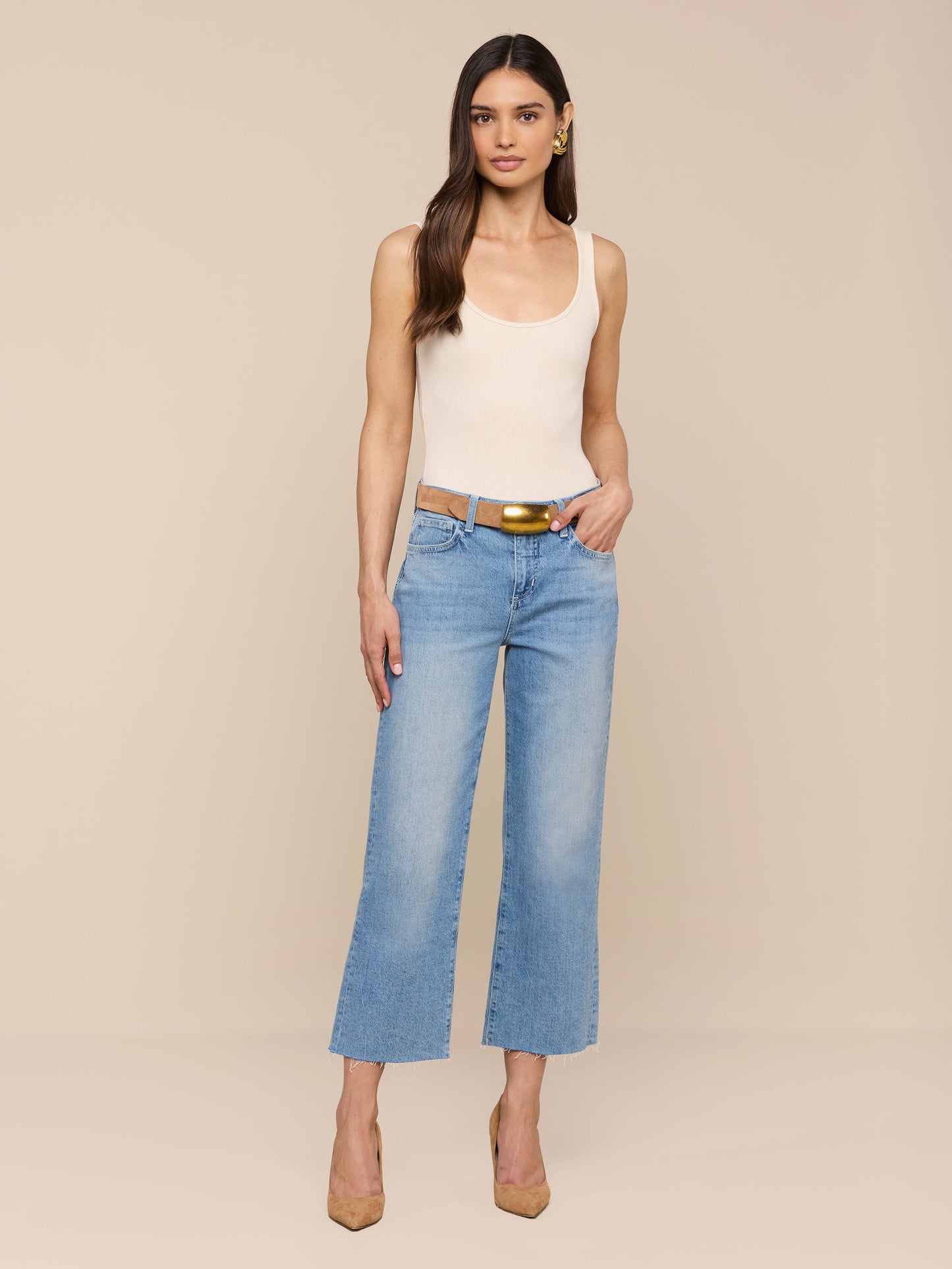 Wanda Cropped Wide-Leg Jean