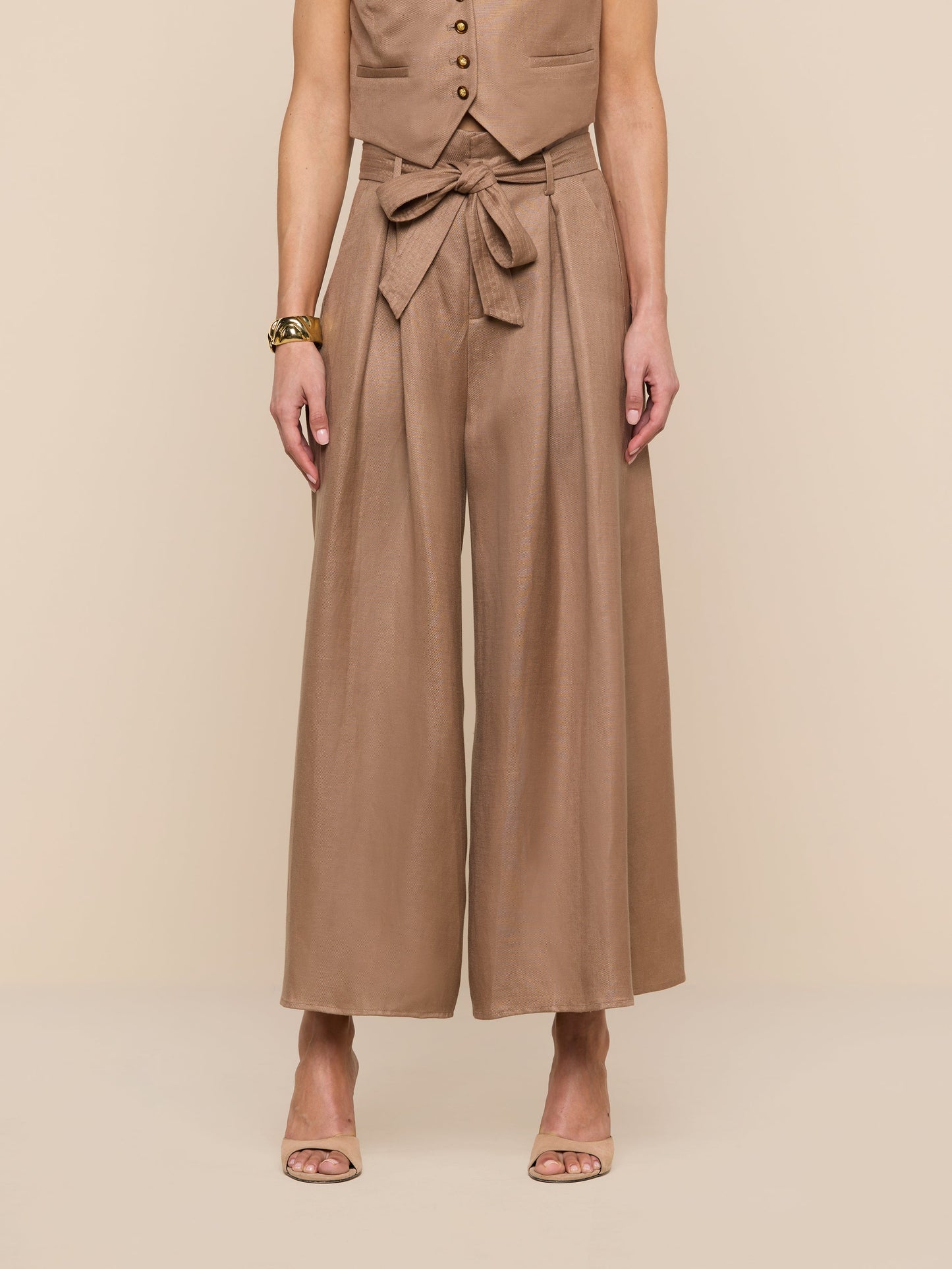 Lowen Linen-Blend Pant