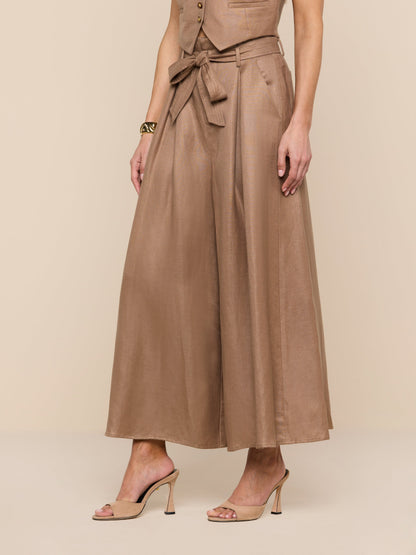 Lowen Linen-Blend Pant