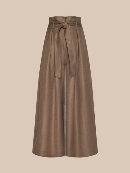 Lowen Linen-Blend Pant