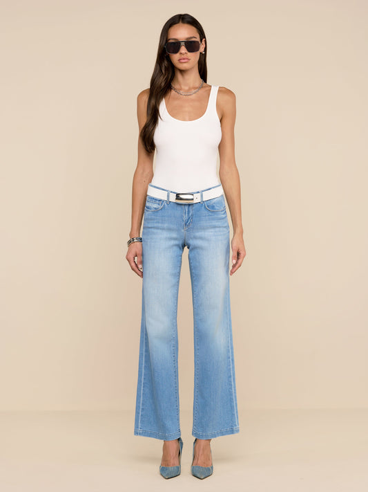 Joanne Low-Rise Wide-Leg Jean