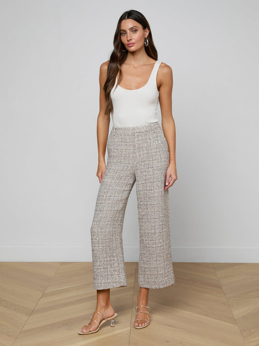 Lula Cropped Tweed Trouser