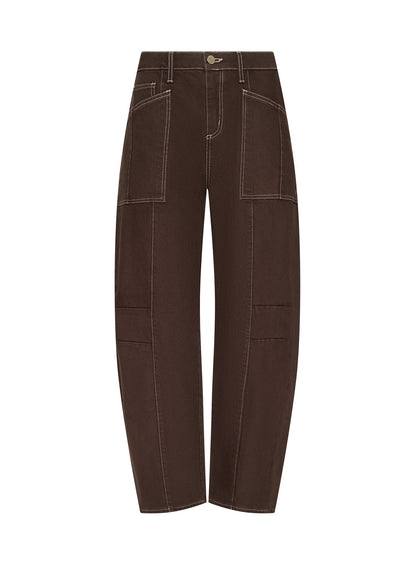 Cody Cropped Barrel-Leg Jean