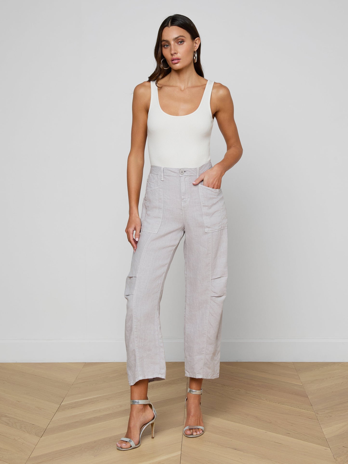 Cody Cropped Linen Pant