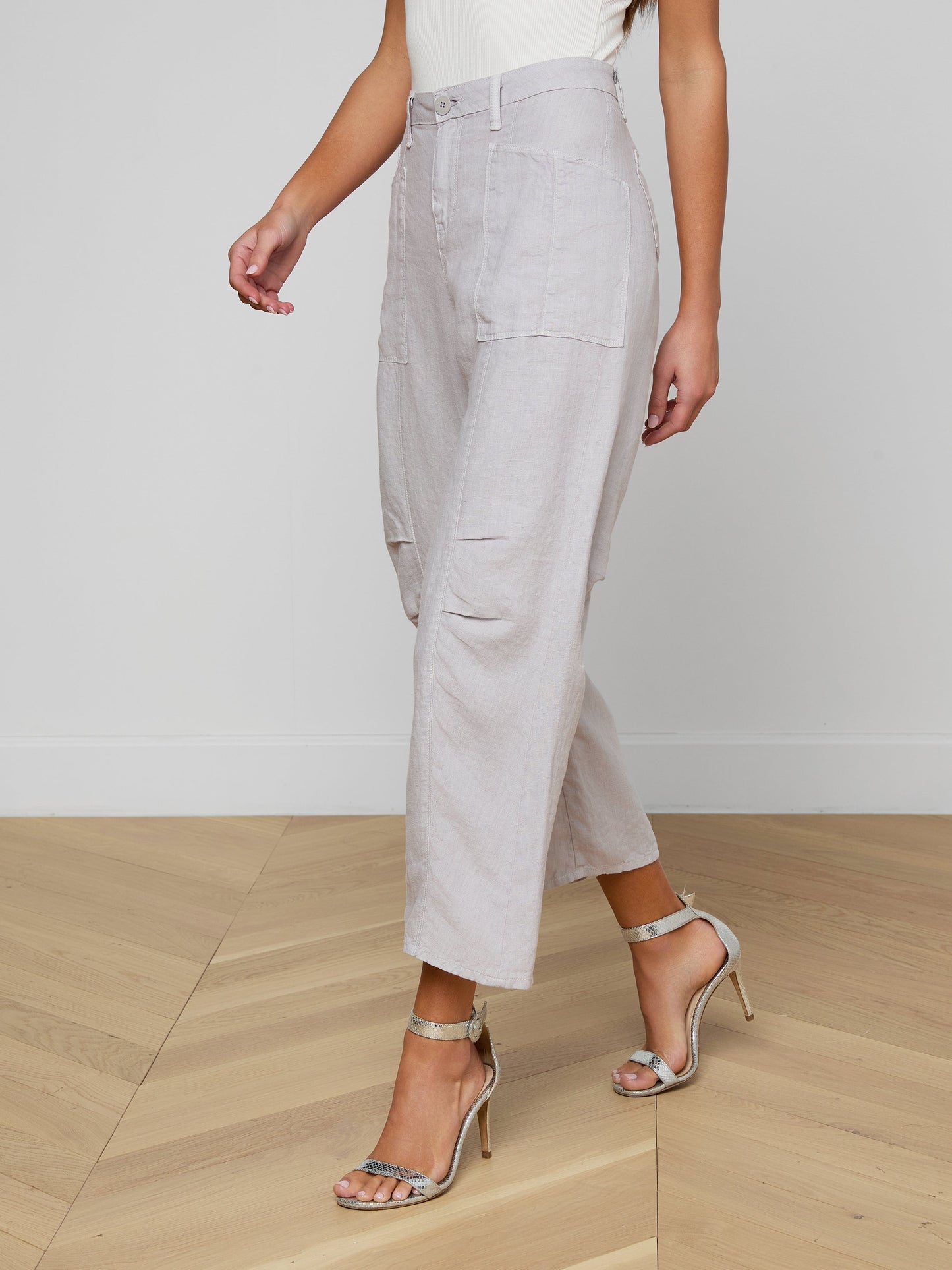 Cody Cropped Linen Pant