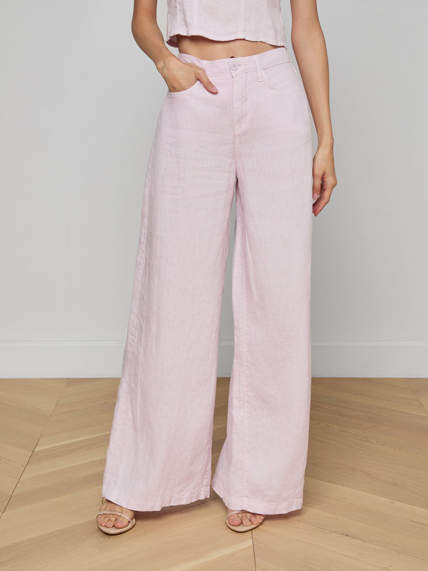 Amara Linen Wide-Leg Pant