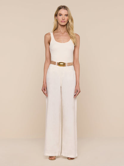Amara Linen Wide-Leg Pant