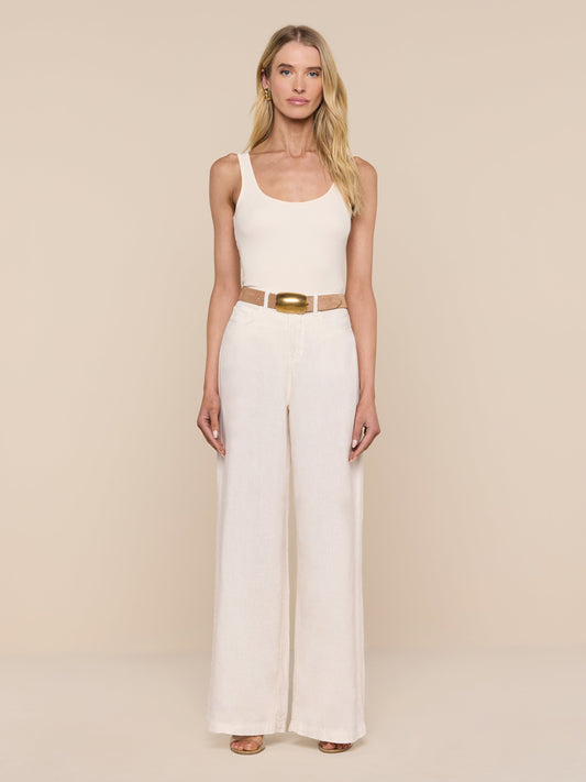 Amara Linen Wide-Leg Pant