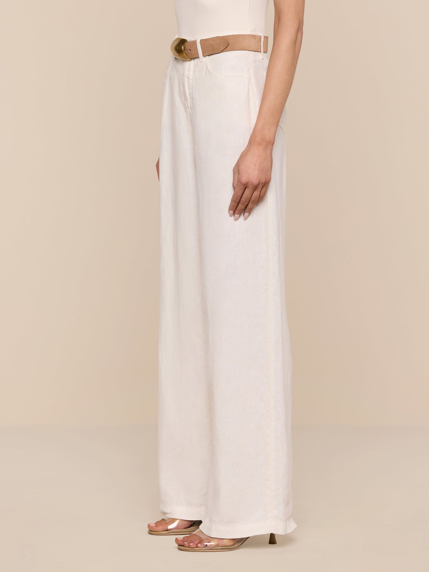 Amara Linen Wide-Leg Pant