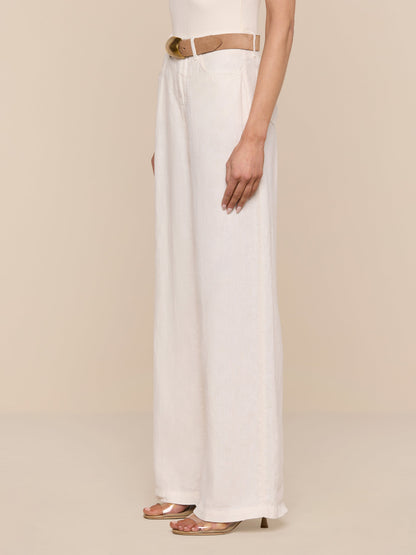 Amara Linen Wide-Leg Pant