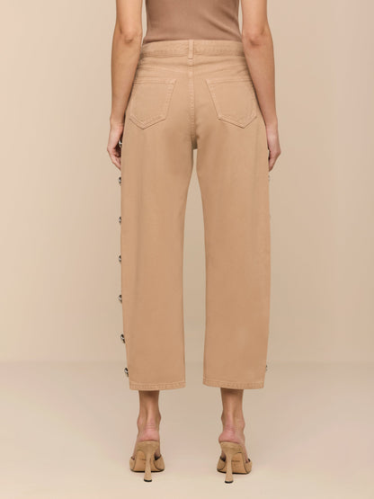 Mallis Studded Bow-Leg Jean
