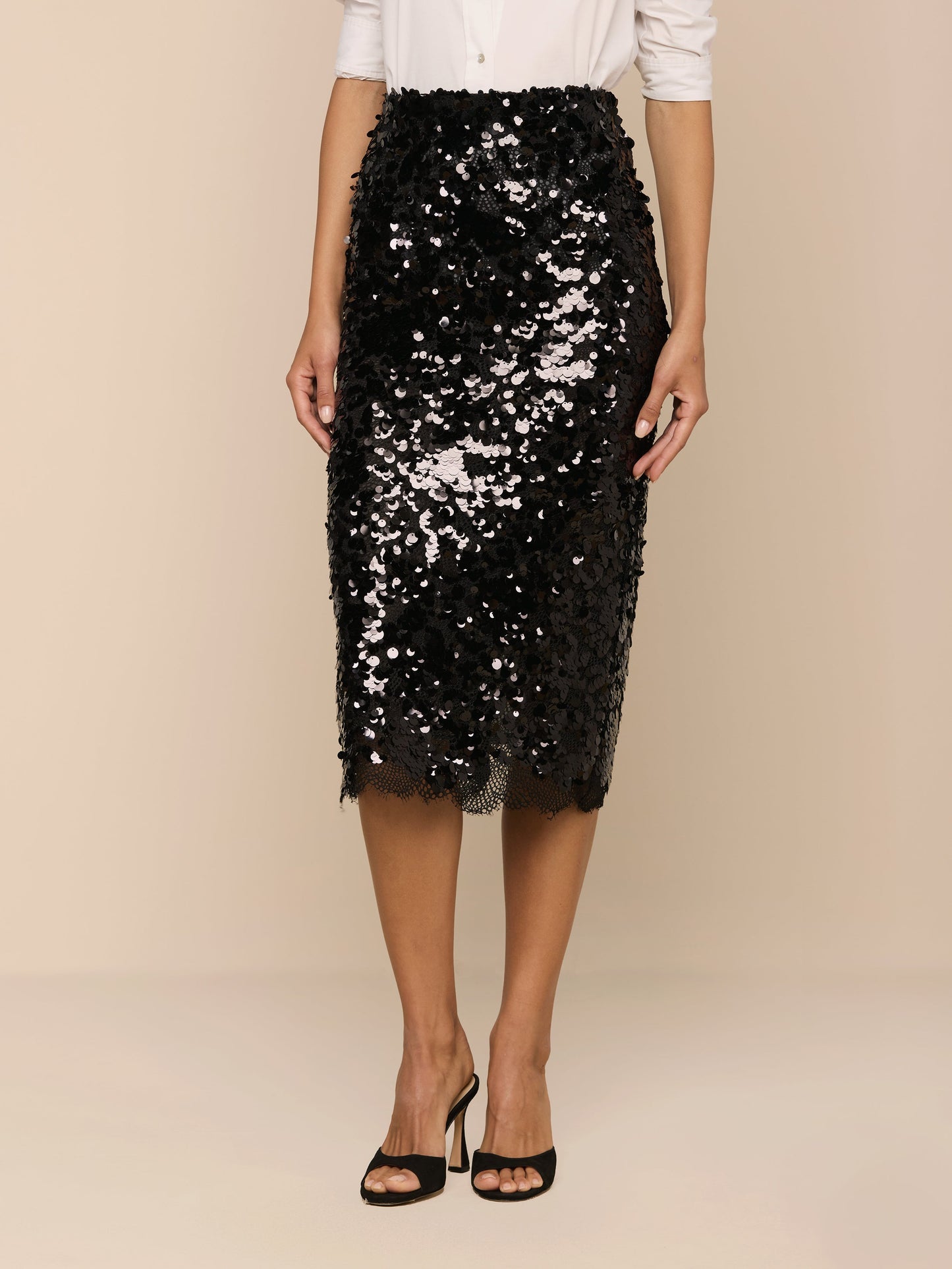 Makena Sequin Pencil Skirt