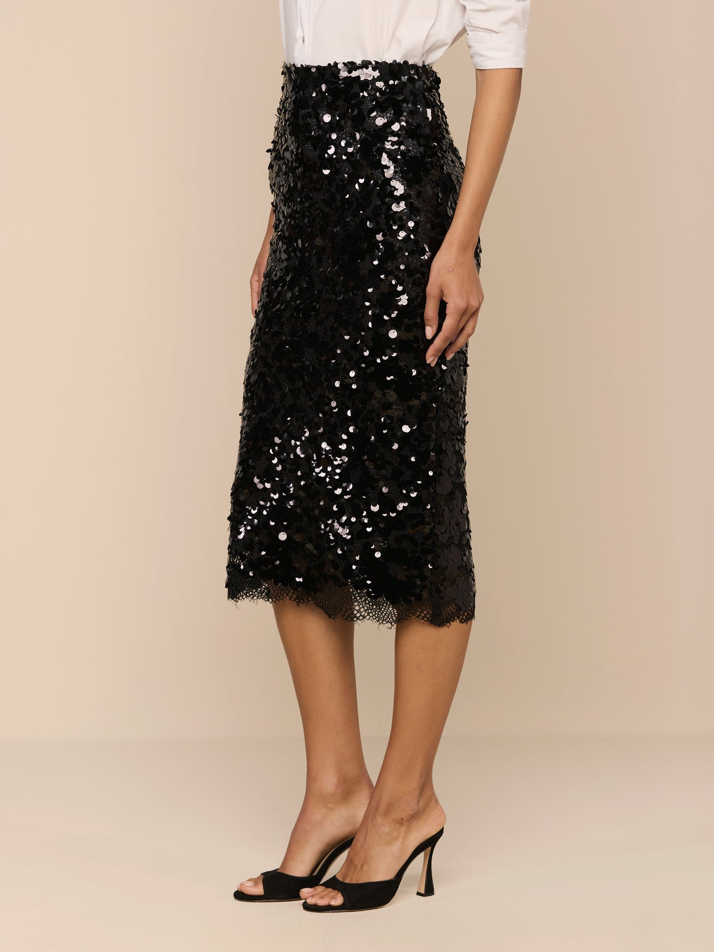 Makena Sequin Pencil Skirt