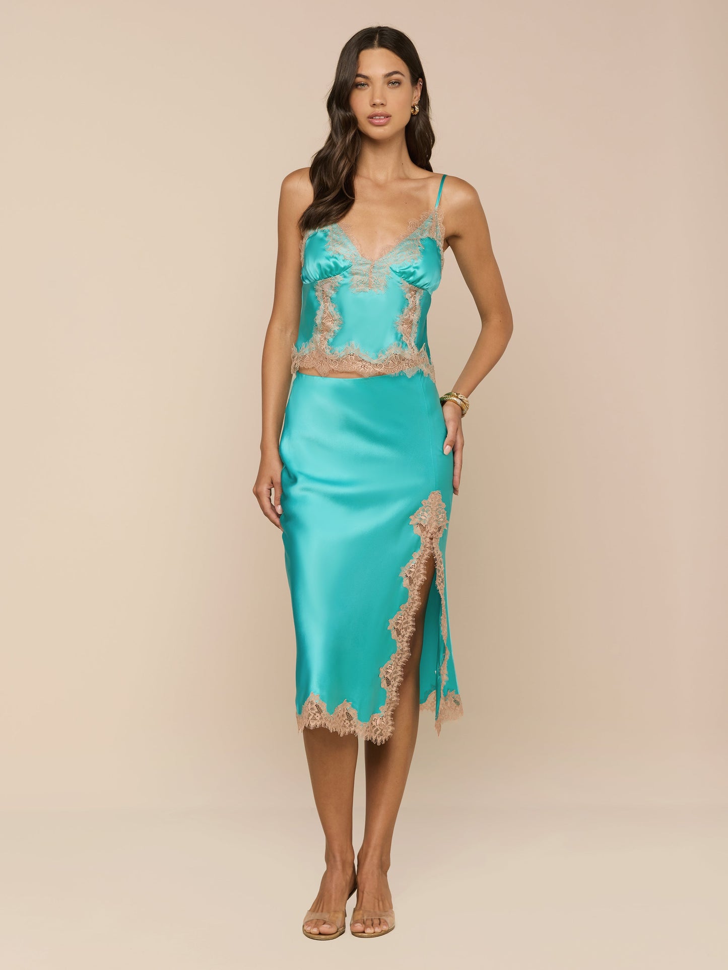 Tico Silk Lace Skirt