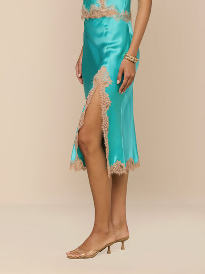 Tico Silk Lace Skirt