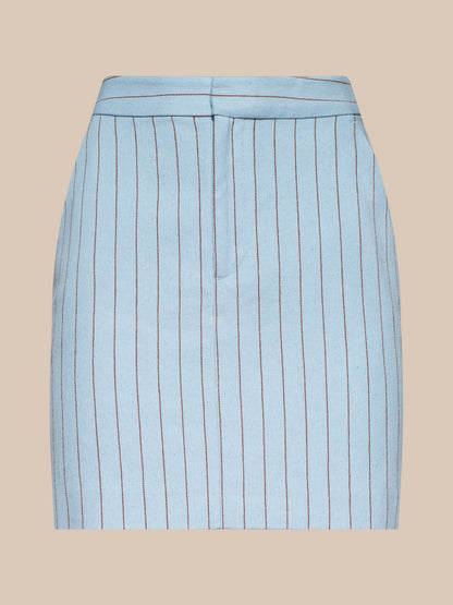 Vera Pinstriped Mini Skirt