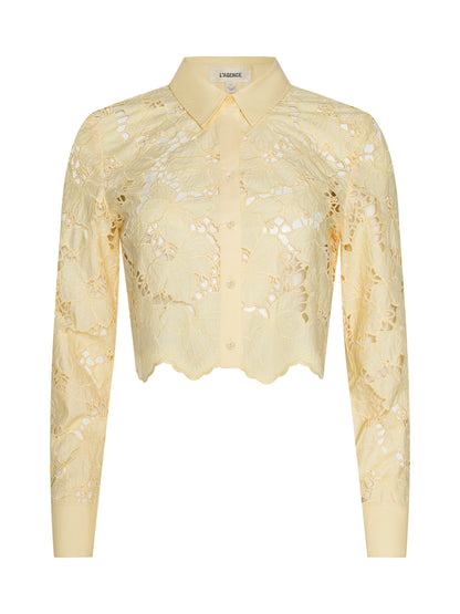 Seychelle Cropped Eyelet Blouse