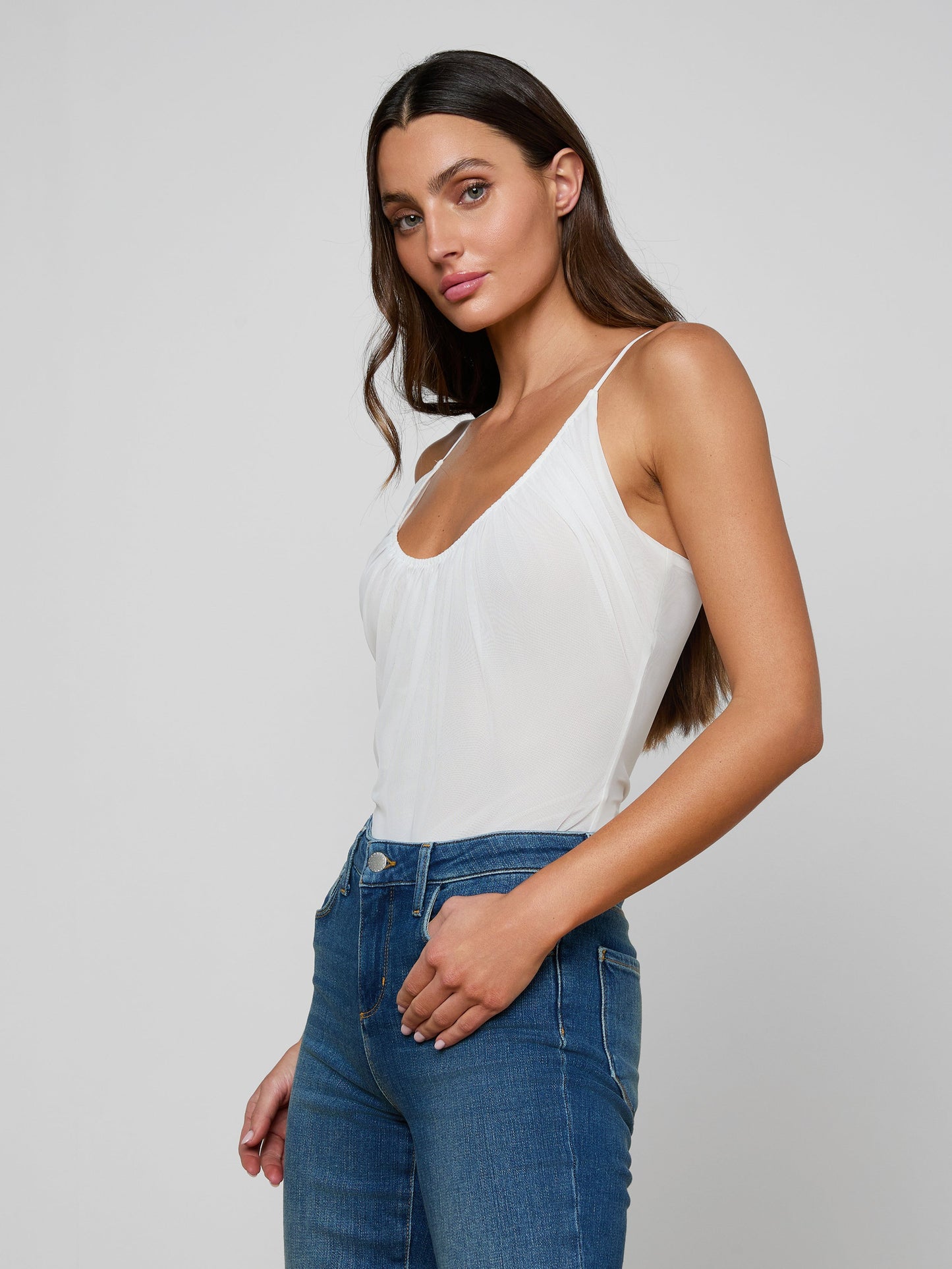 Gelina Ruched Bodysuit