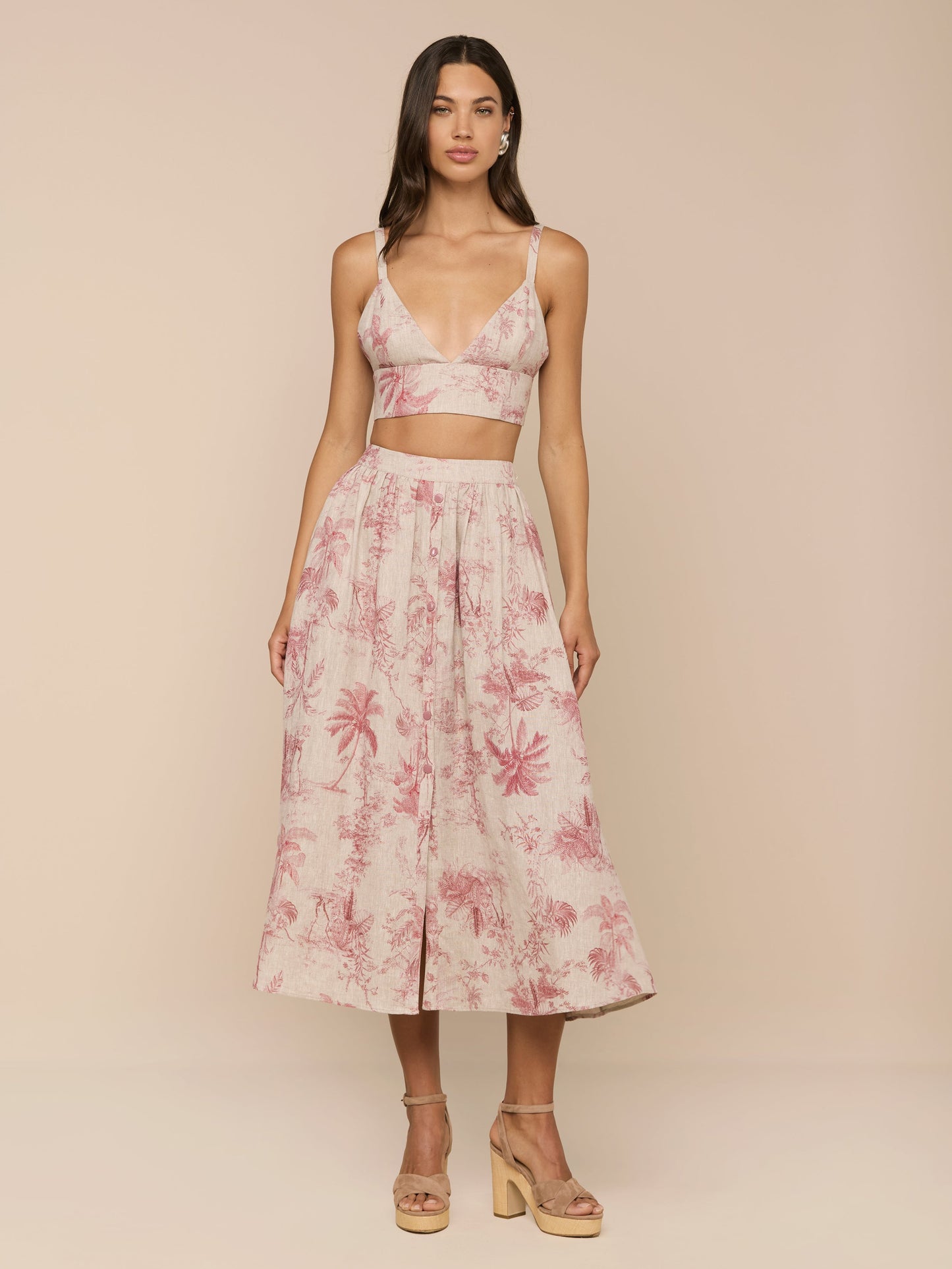 Kaori Linen Bralette Top