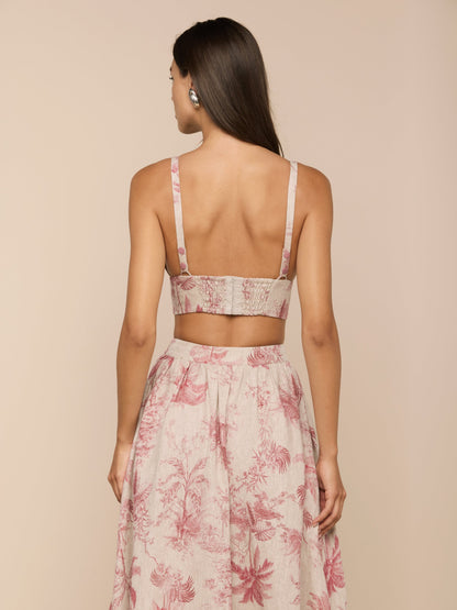 Kaori Linen Bralette Top