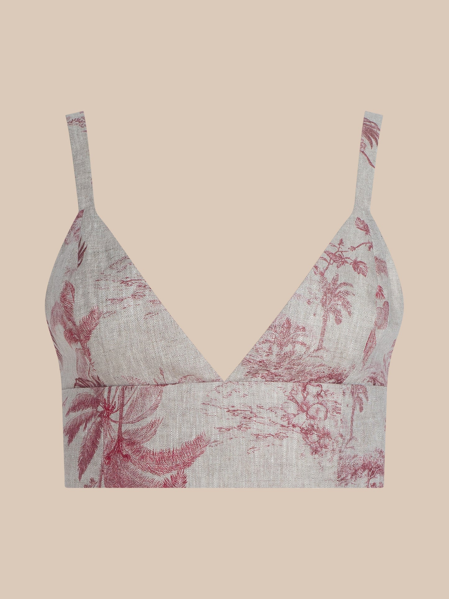 Kaori Linen Bralette Top