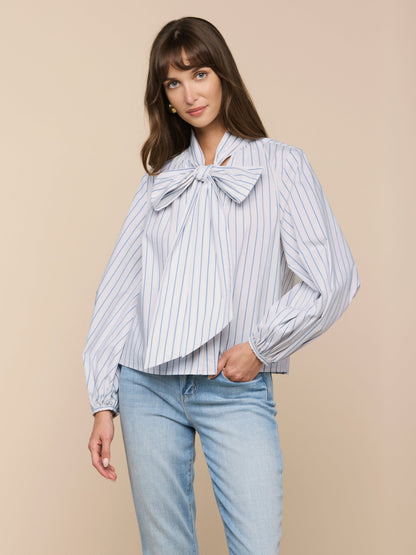 Deon Tie-Neck Blouse